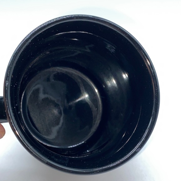 Black Coffee Mug with Red Alia Logo Ladies Clothing Store Advertising Vintage - Picture 6 of 9